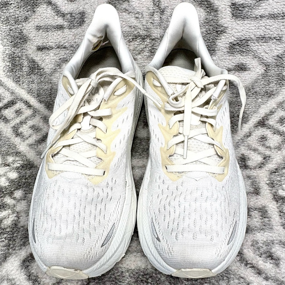 Ladies White Hokas Size 7